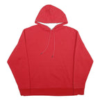CHAMPION Mens Red Hoodie L Cotton Blend Pullover Hooded Sweatshirt