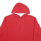 CHAMPION Mens Red Hoodie L Cotton Blend Pullover Hooded Sweatshirt