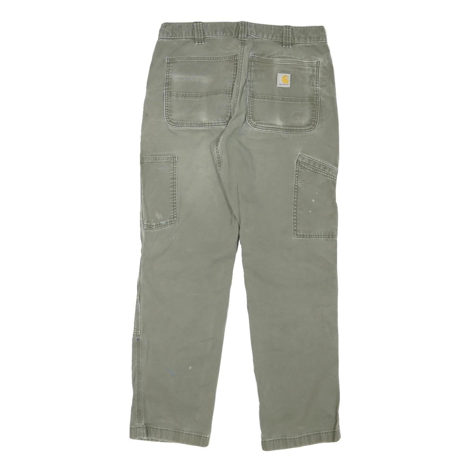 CARHARTT Mens Cotton Blend Relaxed Straight Trousers W30 L30 Workwear Casual