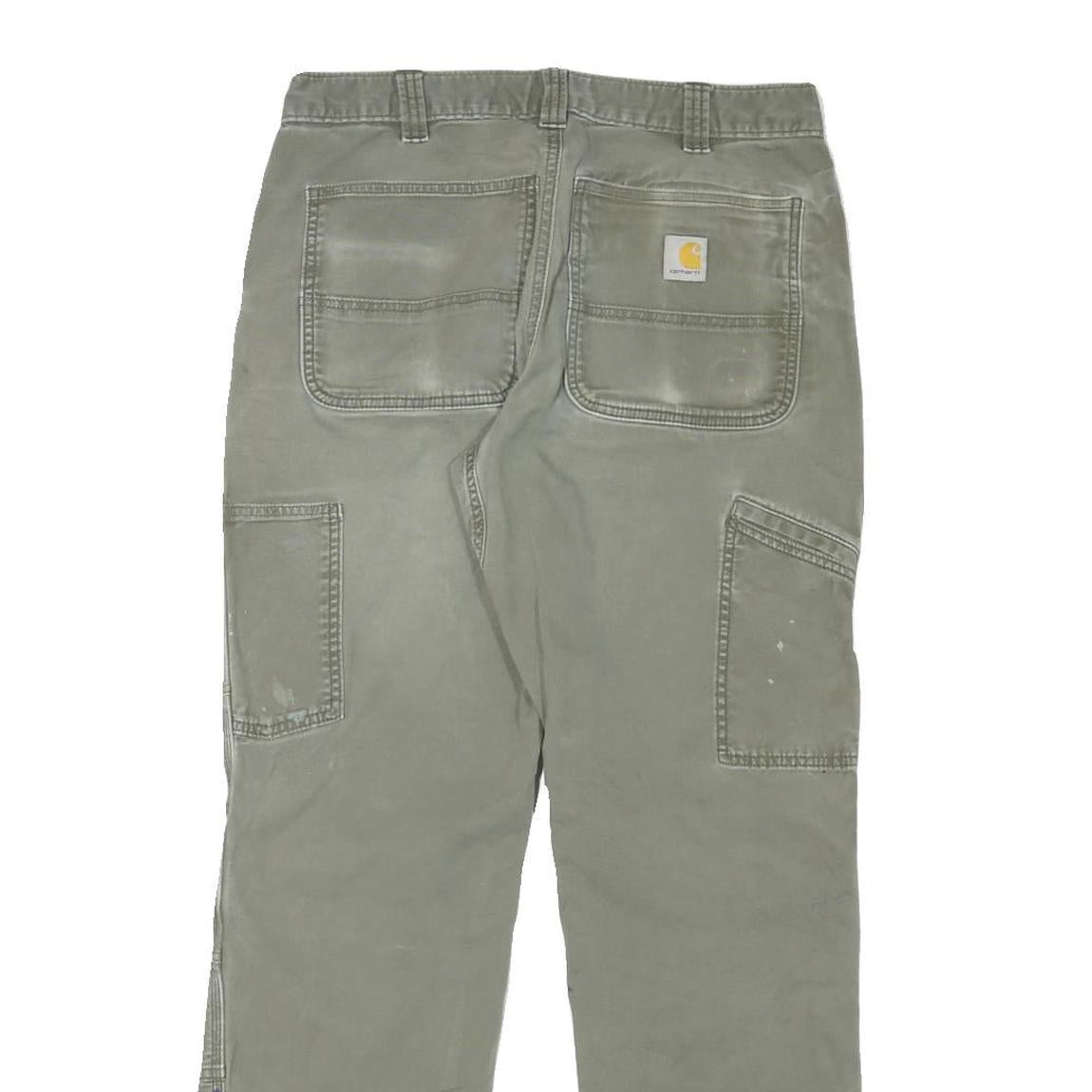 CARHARTT Mens Cotton Blend Relaxed Straight Trousers W30 L30 Workwear Casual