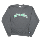 CHAMPION Mens Grey University Of North Dakota Crew Neck M Cotton Blend