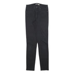 LEVI'S 721 Womens Black Slim Skinny Denim Medium W27 L31 Slim Fit Jeans Zip