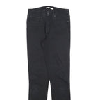 LEVI'S 721 Womens Black Slim Skinny Denim Medium W27 L31 Slim Fit Jeans Zip