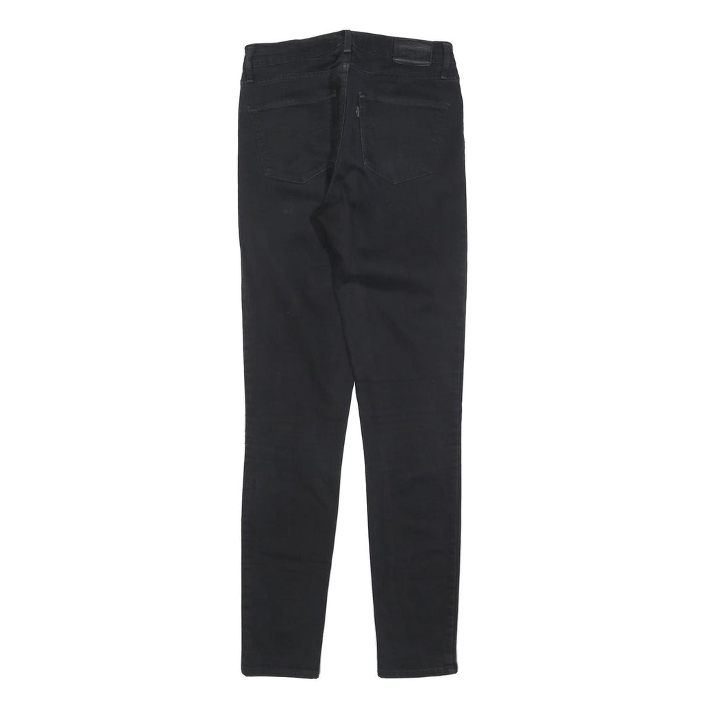 LEVI'S 721 Womens Black Slim Skinny Denim Medium W27 L31 Slim Fit Jeans Zip