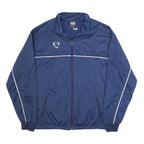 NIKE Mens Blue Sports Jacket XL Polyester Zip Track Plain Activewear