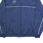 NIKE Mens Blue Sports Jacket XL Polyester Zip Track Plain Activewear