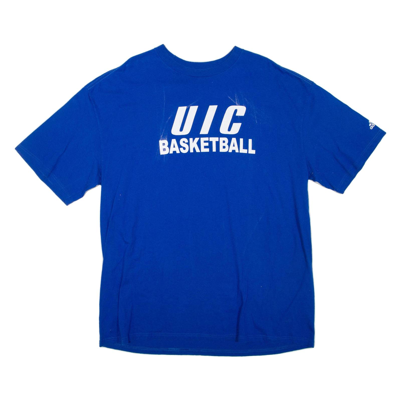 ADIDAS UIC Basketball Mens T-Shirt Blue XL