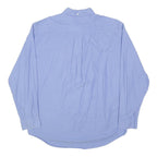 TOMMY HILFIGER Mens Blue Button Down Shirt L Classic Cotton Long Sleeve Casual