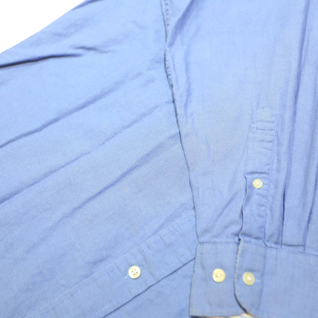 TOMMY HILFIGER Mens Blue Button Down Shirt L Classic Cotton Long Sleeve Casual