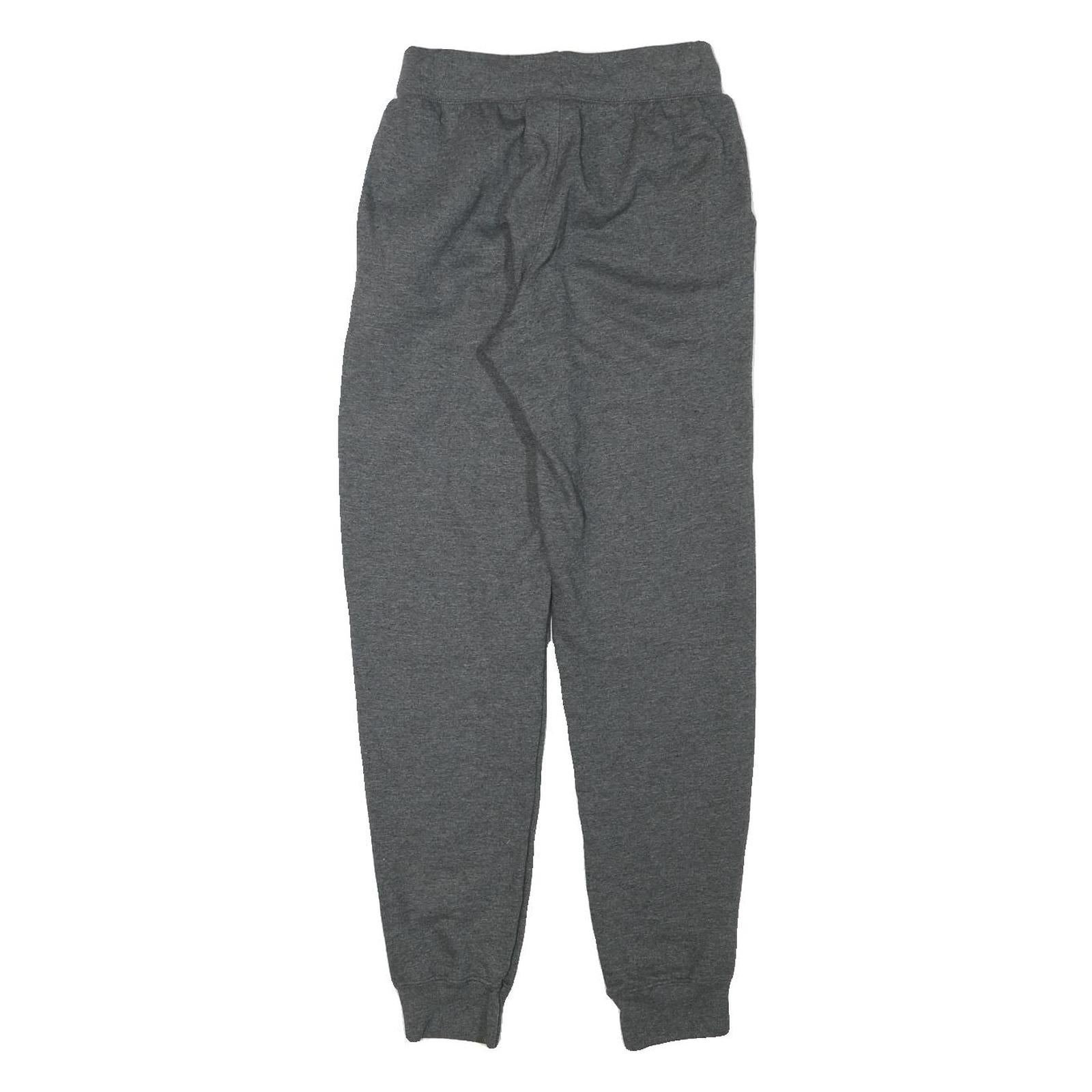 CHAMPION Womens Joggers Grey XS W24 L29 Cotton Blend Slim Tapered Fit Logo Print