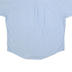 CHAPS RALPH LAUREN Mens Blue 2XL Cotton Button Down Shirt Short Sleeve Casual