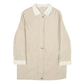 C&A Womens Beige & Cream Zip Jacket UK 10 Polyester Blend Plain Casual Outerwear