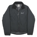 JACK WOLFSKIN Womens Black Outdoor Jacket UK 12 Nylon Zip Lightweight Insulated
