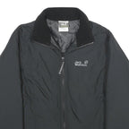 JACK WOLFSKIN Womens Black Outdoor Jacket UK 12 Nylon Zip Lightweight Insulated