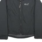 JACK WOLFSKIN Womens Black Outdoor Jacket UK 12 Nylon Zip Lightweight Insulated