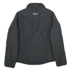 JACK WOLFSKIN Womens Black Outdoor Jacket UK 12 Nylon Zip Lightweight Insulated