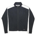 CALVIN KLEIN PERFORMANCE Womens Black & White Zip Jacket M Polyester Lightweight