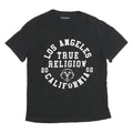 TRUE RELIGION Mens Black Graphic T-Shirt M Short Sleeve Crew Neck Cotton Blend