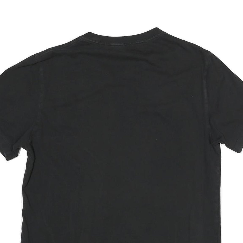 TRUE RELIGION Mens Black Graphic T-Shirt M Short Sleeve Crew Neck Cotton Blend