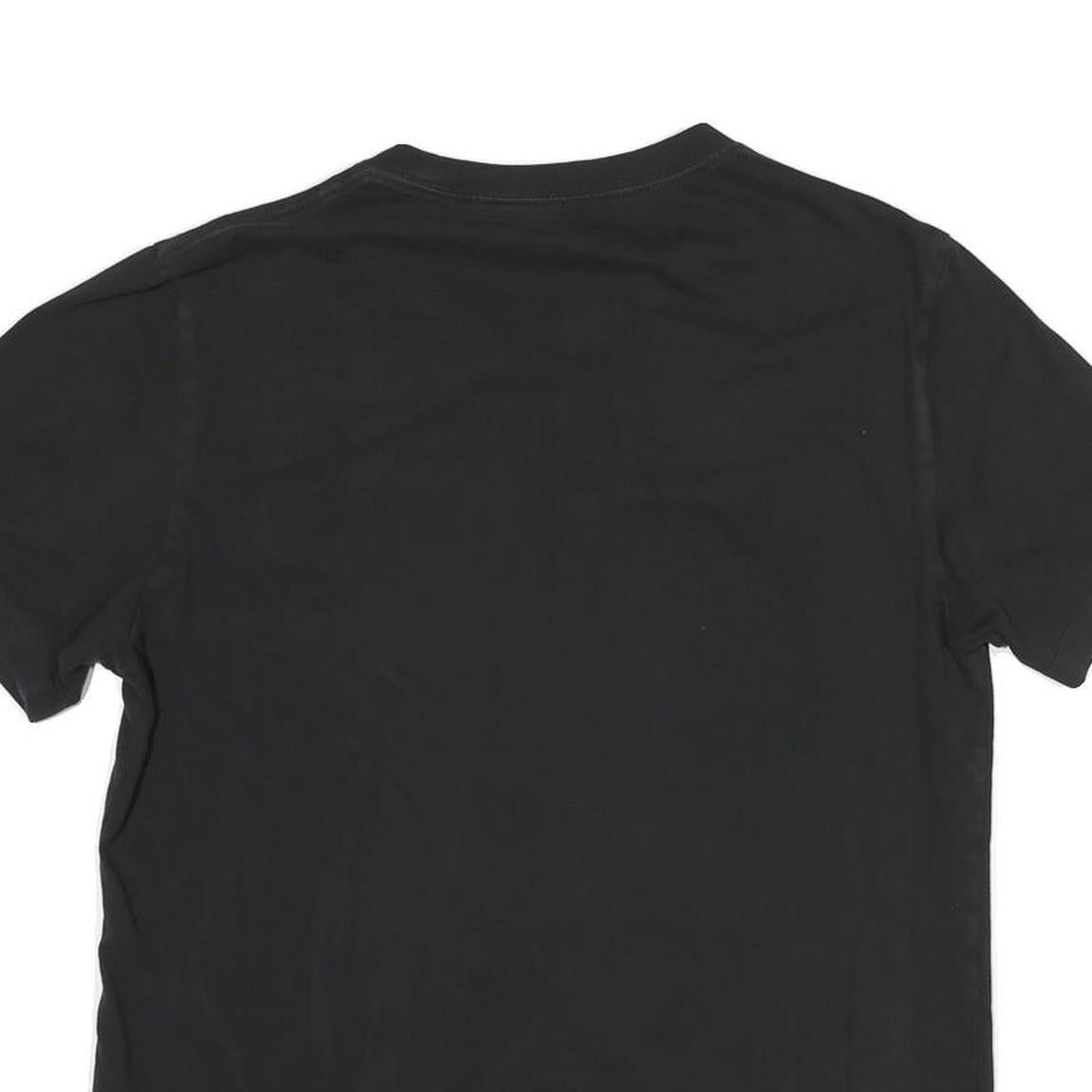 TRUE RELIGION Mens Black Graphic T-Shirt M Short Sleeve Crew Neck Cotton Blend