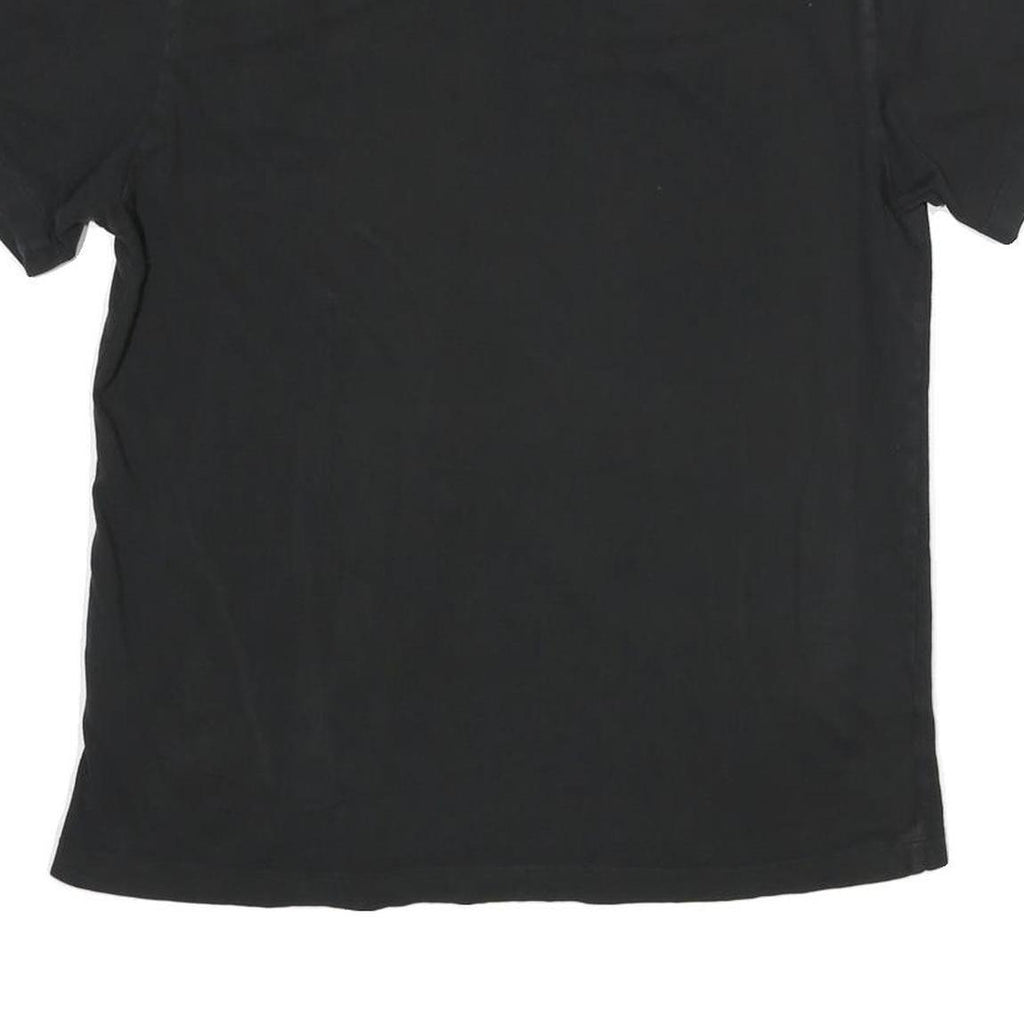 TRUE RELIGION Mens Black Graphic T-Shirt M Short Sleeve Crew Neck Cotton Blend