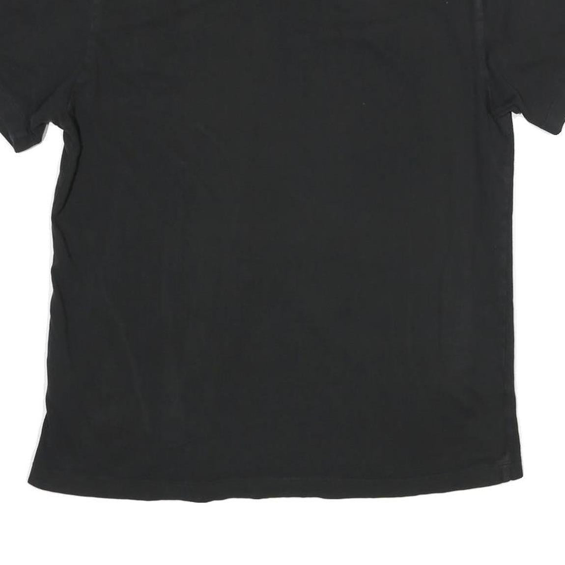 TRUE RELIGION Mens Black Graphic T-Shirt M Short Sleeve Crew Neck Cotton Blend