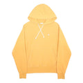 CHAMPION REVERSE WEAVE Mens Yellow Pullover Hoodie S Cotton Blend Casual