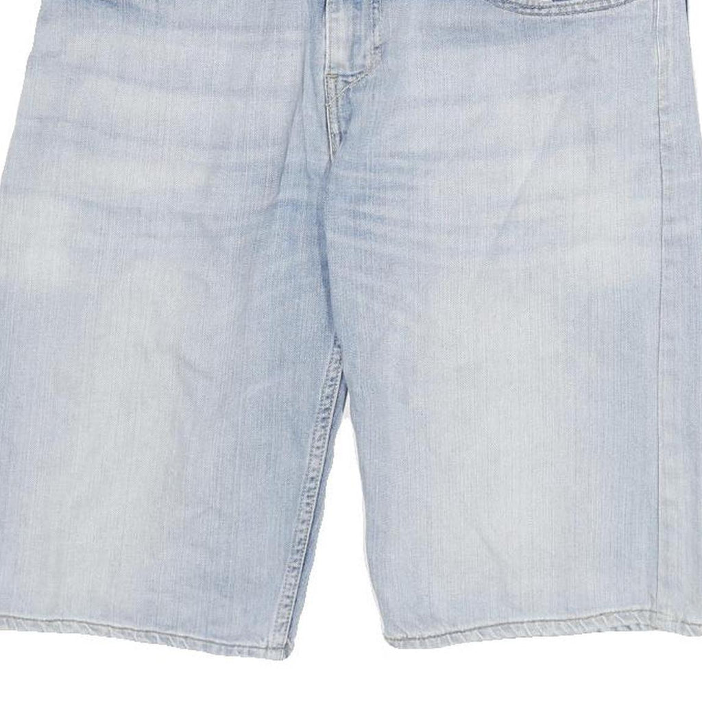 LEVI'S Mens Shorts Blue Casual Denim L W30 Distressed Comfortable Classic Fit
