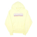 CHAMPION REVERSE WEAVE Womens Yellow Hoodie S Cotton Blend Pullover Casual