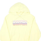 CHAMPION REVERSE WEAVE Womens Yellow Hoodie S Cotton Blend Pullover Casual