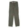CARHARTT Mens Cotton Blend Green Regular Cargo Trousers W28 L32 Workwear Pockets