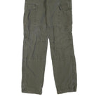 CARHARTT Mens Cotton Blend Green Regular Cargo Trousers W28 L32 Workwear Pockets