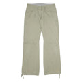 PUMA Womens Cotton Beige Relaxed Tapered Trousers W28 L32 Casual Comfort