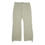 PUMA Womens Cotton Beige Relaxed Tapered Trousers W28 L32 Casual Comfort