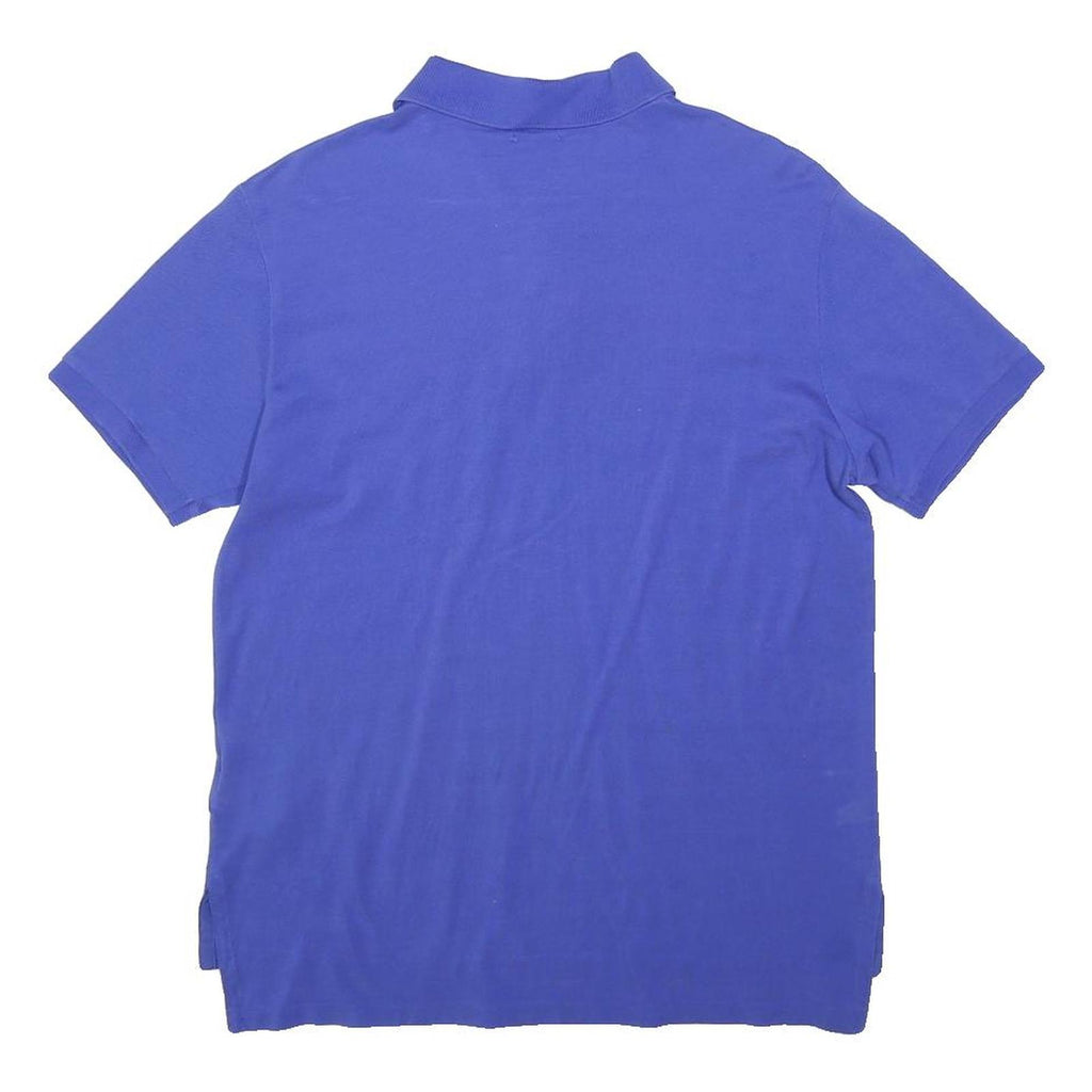 POLO RALPH LAUREN Boys Blue Short Sleeve Polo Shirt L Cotton Classic Fit