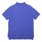 POLO RALPH LAUREN Boys Blue Short Sleeve Polo Shirt L Cotton Classic Fit