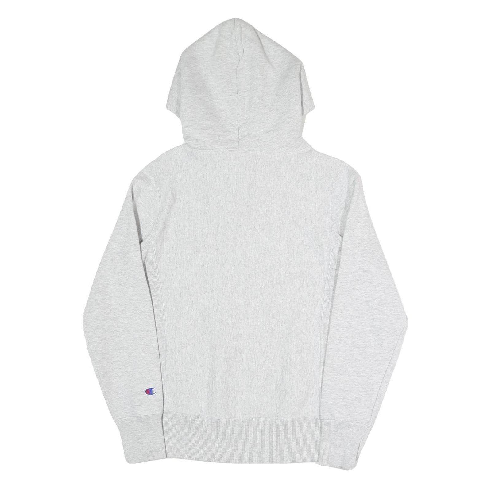 CHAMPION REVERSE WEAVE Mens Grey Hoodie XS Cotton Blend Pullover Hooded