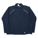 ADIDAS Womens Track Jacket Blue UK 22