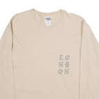 GILDAN Mens T-Shirt Pink Long Sleeve L
