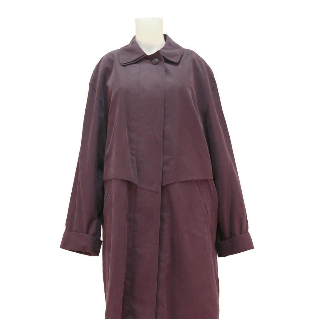 SPORTS& CLASSICS Womens Burgundy Cotton Blend Jacket UK 14 Button Closure