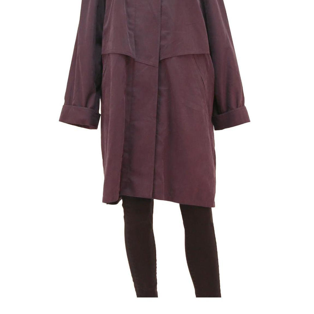 SPORTS& CLASSICS Womens Burgundy Cotton Blend Jacket UK 14 Button Closure