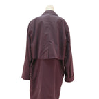 SPORTS& CLASSICS Womens Burgundy Cotton Blend Jacket UK 14 Button Closure