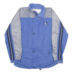 ODLO Mens Blue & Grey Pattern Track Jacket XL Lightweight Zip Casual Sportswear