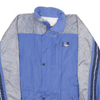 ODLO Mens Blue & Grey Pattern Track Jacket XL Lightweight Zip Casual Sportswear