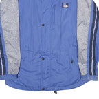 ODLO Mens Blue & Grey Pattern Track Jacket XL Lightweight Zip Casual Sportswear