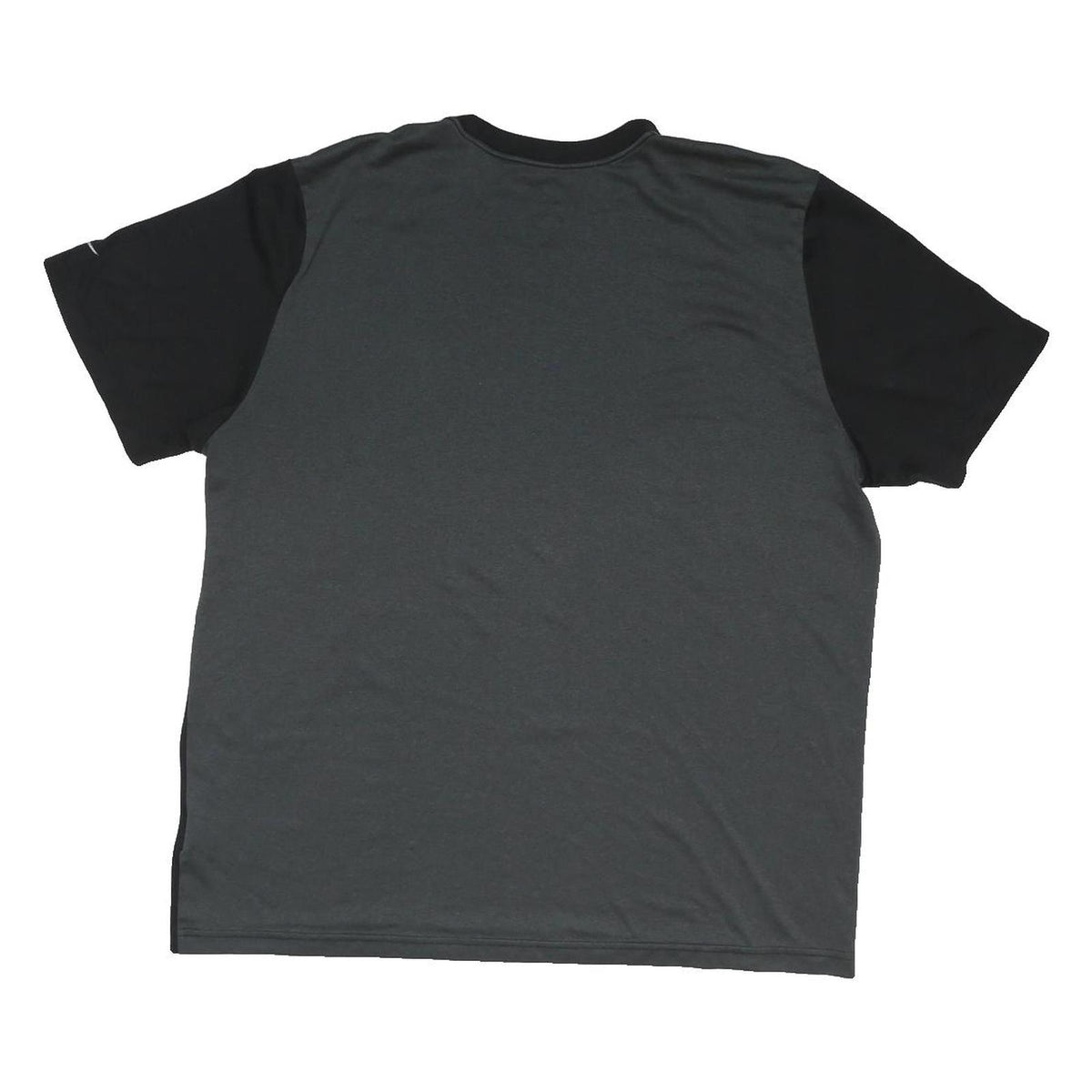 NIKE Mens Black Grey Run Graphic T-Shirt XL Short Sleeve Crew Neck Performance