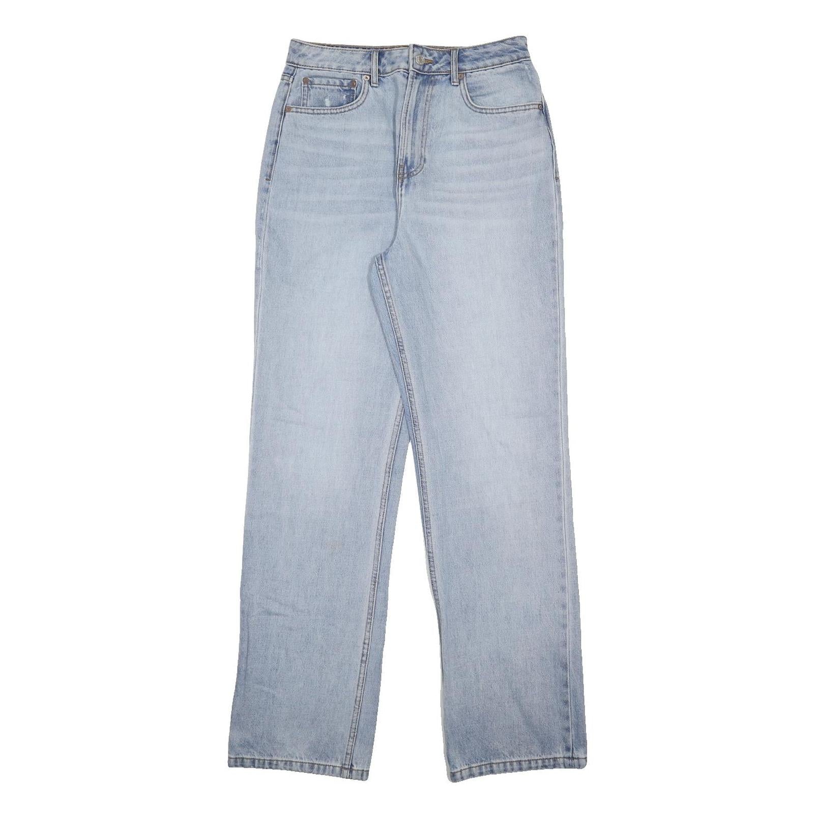 JACK WILLS Womens Relaxed Straight Denim Light Blue Jeans W30 L30