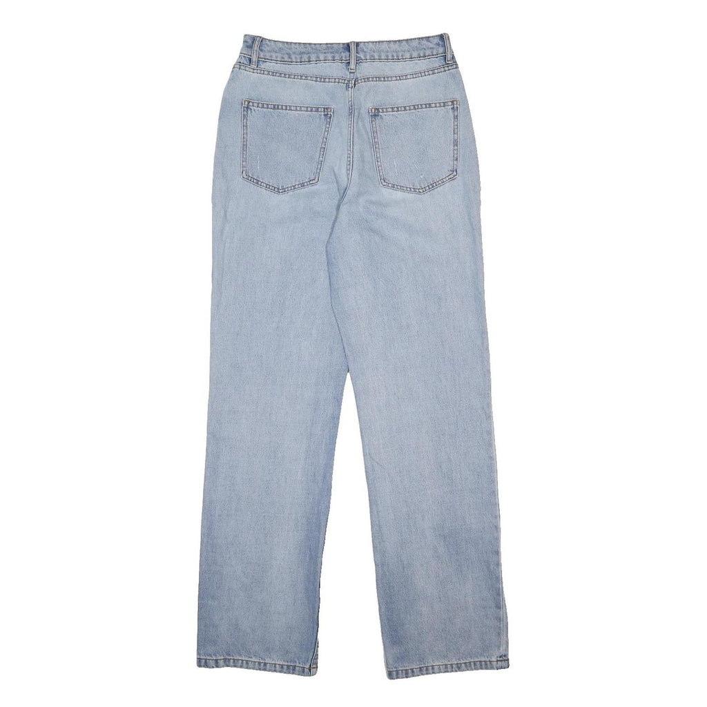 JACK WILLS Womens Relaxed Straight Denim Light Blue Jeans W30 L30