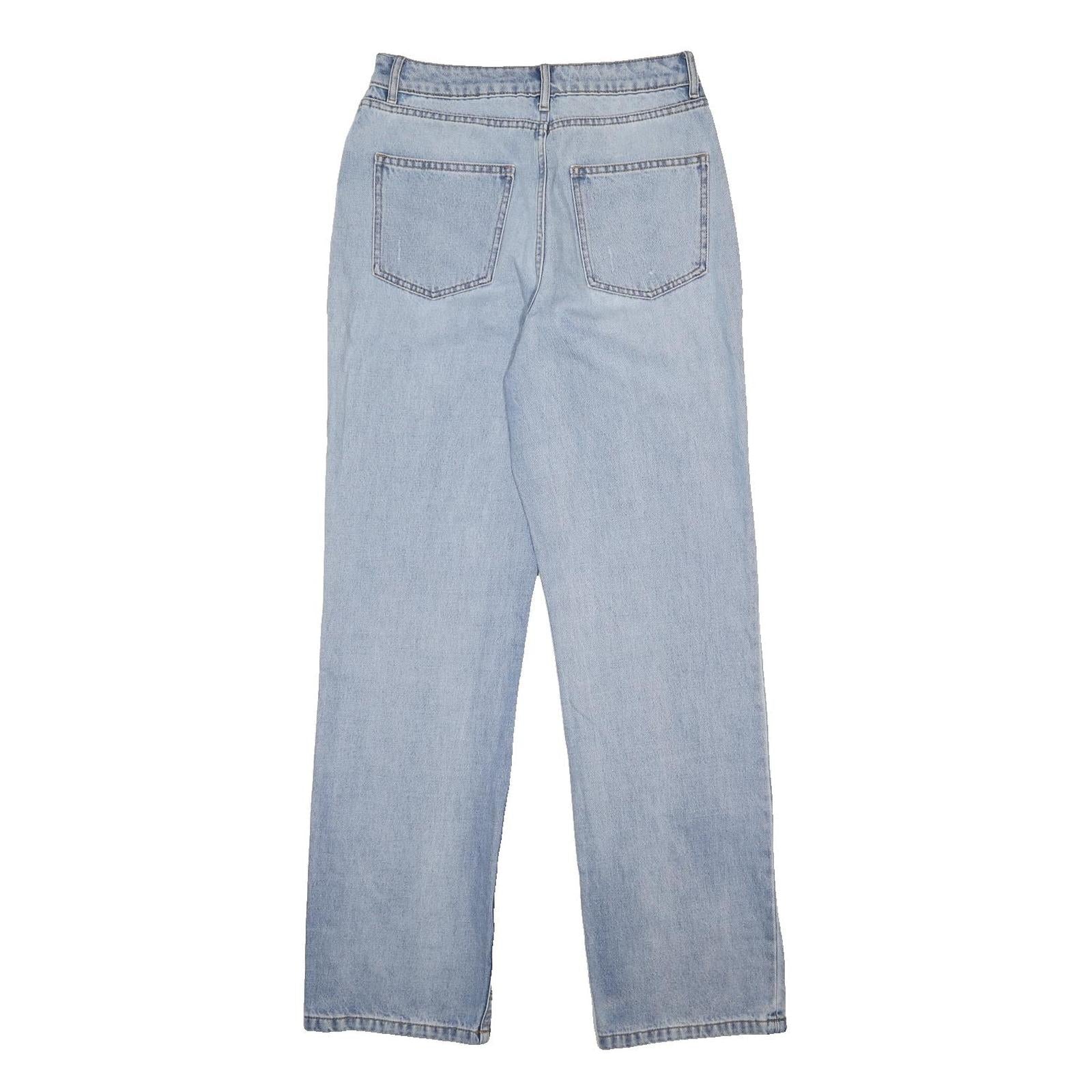 JACK WILLS Womens Relaxed Straight Denim Light Blue Jeans W30 L30