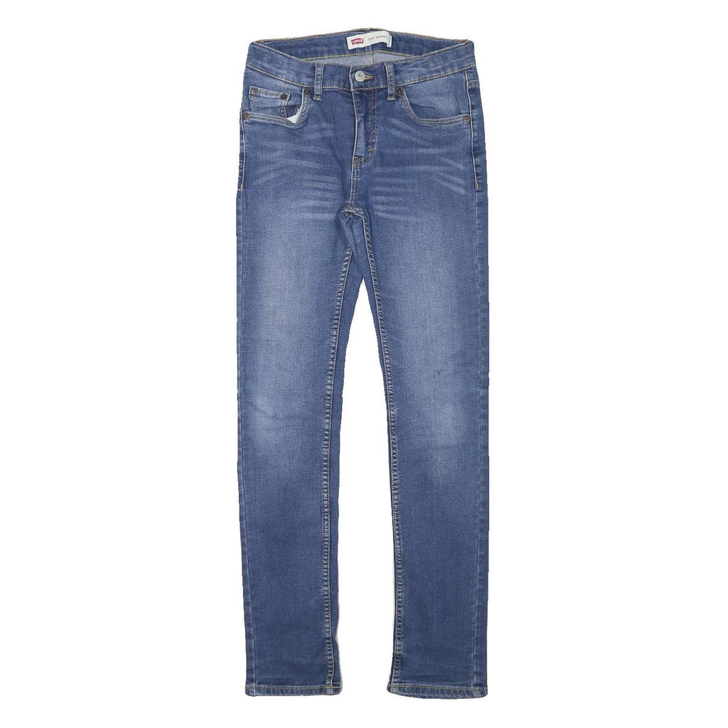LEVI'S Mens Jeans Blue Slim Skinny Denim Medium W26 L29 Zip Cotton Blend